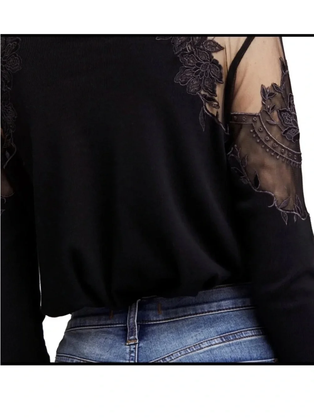 FREE PEOPLE - Black Daniella Top | Size Small